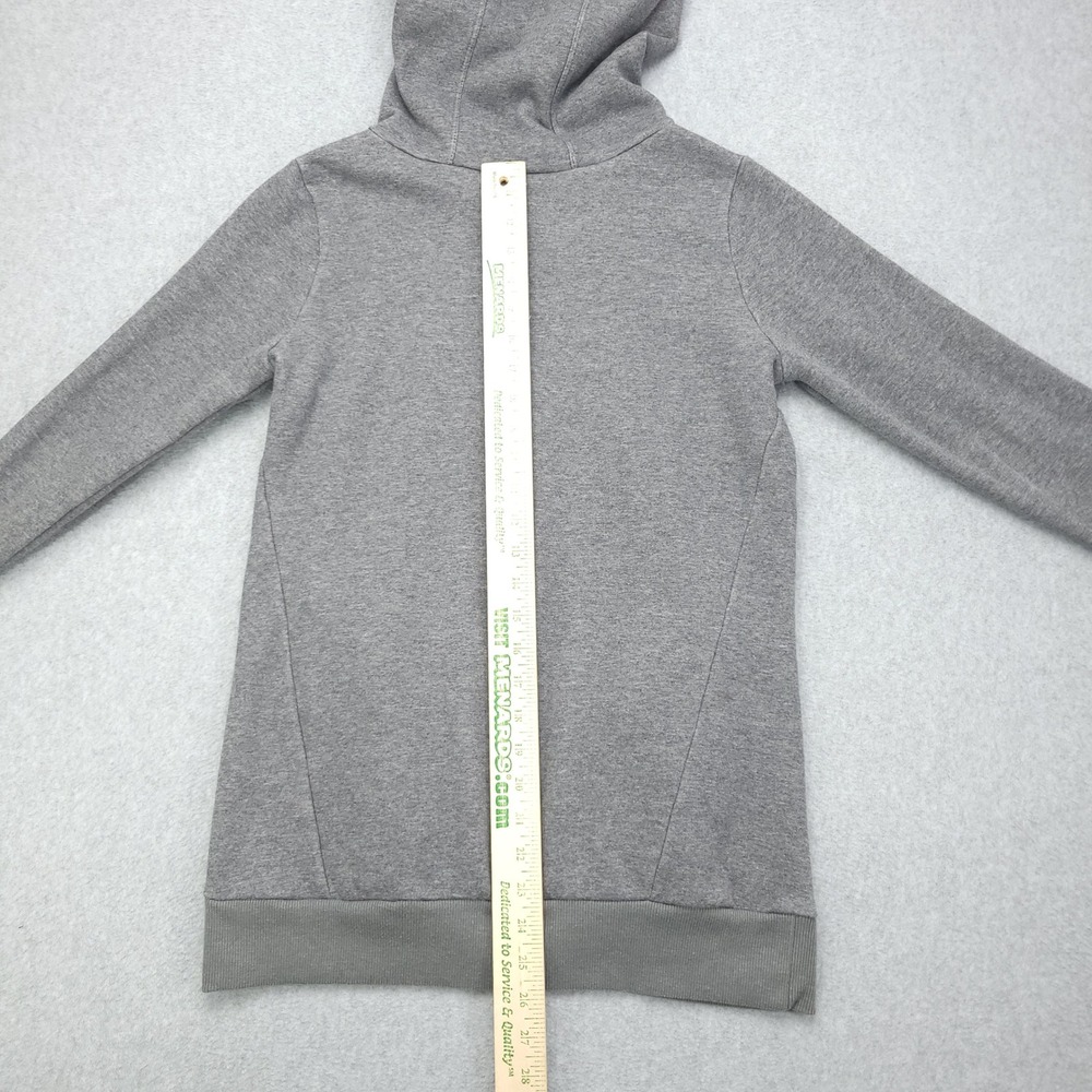 Fabletics Funnel Neck Hoodie Women's S Gray Thumb Hole Soft Casual Athleisure‎ - Picture 10 of 16